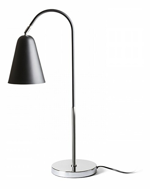 Stolná lampa Garbo 230V E27 28W (čierna + chróm)