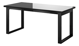 Jedálenský stôl Henry Typ 92 (pre 6 až 8 osôb) (čierny + čierny vysoký lesk)