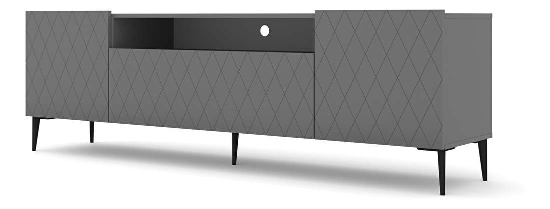TV stolík/skrinka Dintanna 193 (grafit + grafit matný)