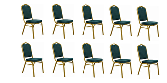 Set 10 ks. jedálenských stoličiek Zoni (zelená) *bazár