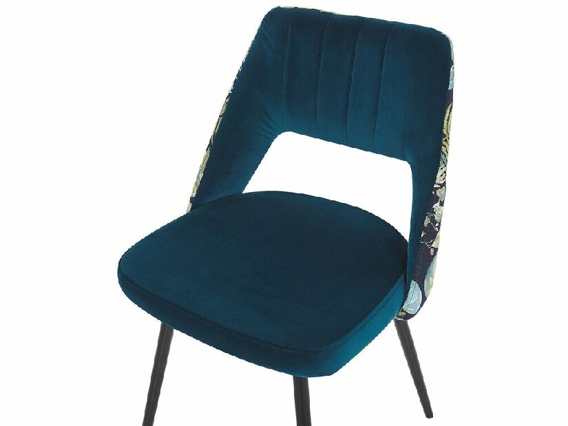 Set 2 ks. jedálenských stoličiek ASHLEY (modrá)