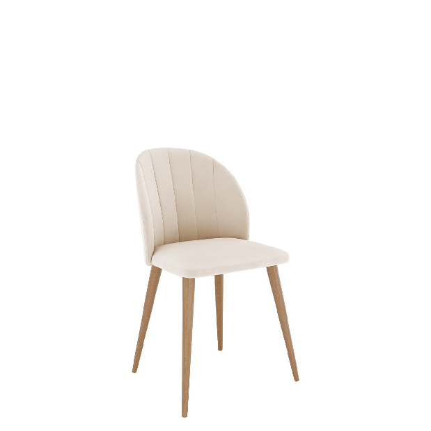 Jedálenská stolička Sisi (natural + krémová)