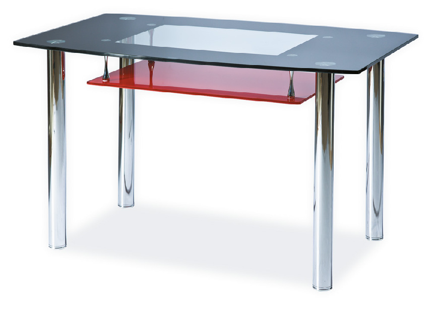 Jedálenský stôl Tegan A (červený) (pre 4 osoby)