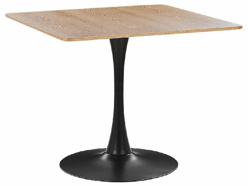 Jedálenský stôl Berylle (svetlé drevo + čierna) (pre 4 osoby)