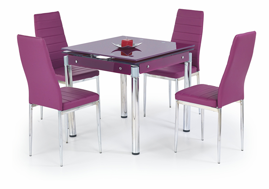 Jedálenský stôl Kent fialová (pre 4 osoby)