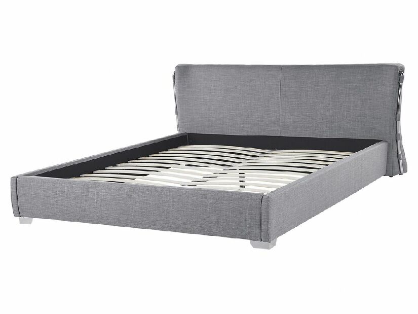 Manželská posteľ 160 cm PARNAS (s roštom) (sivá)