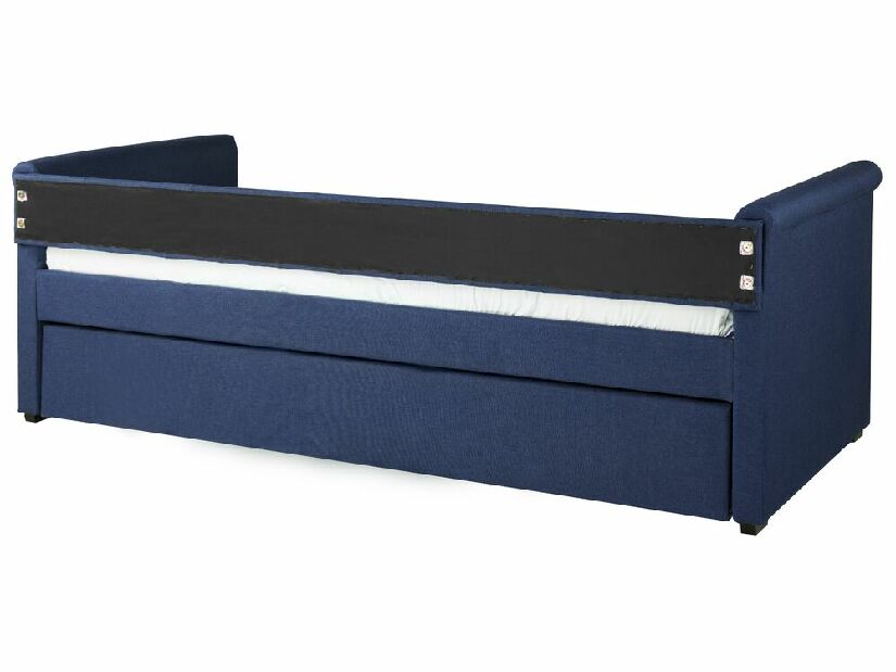 Rozkladacia posteľ 90 cm LISABON (s roštom) (modrá)