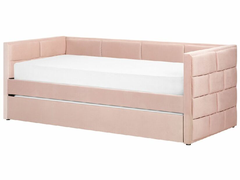 Jednolôžková posteľ 200 x 90 cm Chaza (ružová)