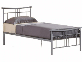 Jednolôžková posteľ 90 cm Daija 90 (matná strieborná)