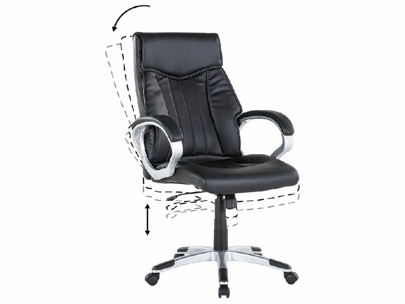 Kancelárska stolička Trium (čierna)