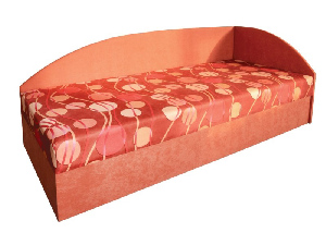 Jednolôžková posteľ (váľanda) 80 cm Mamie (s molitanovým matracom) (P)