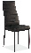 Jedálenská stolička Hassiec  (čierna)