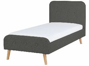 Detská posteľ 90 cm ROME (s roštom) (sivá)