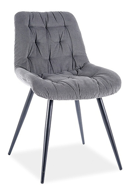 Jedálenská stolička Parry (sivá + čierna)