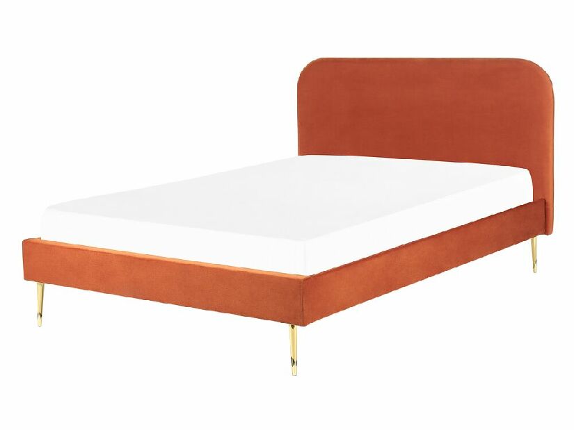 Manželská posteľ 140 cm Faris (oranžová) (s roštom)