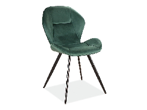 Jedálenská stolička Glinda (zelená + čierna)