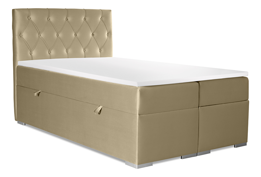 Kontinentálna posteľ 180 cm Ronda (zlatá) (s úložným priestorom)