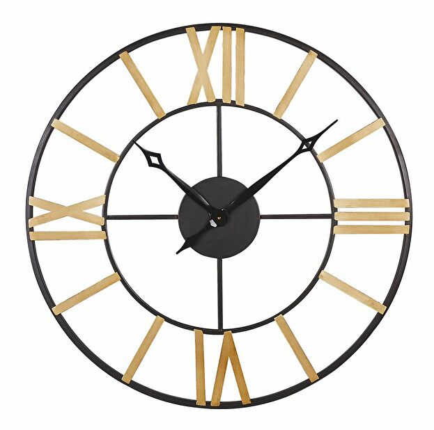 Nástenné hodiny ø 80 cm Varun (čierna) 