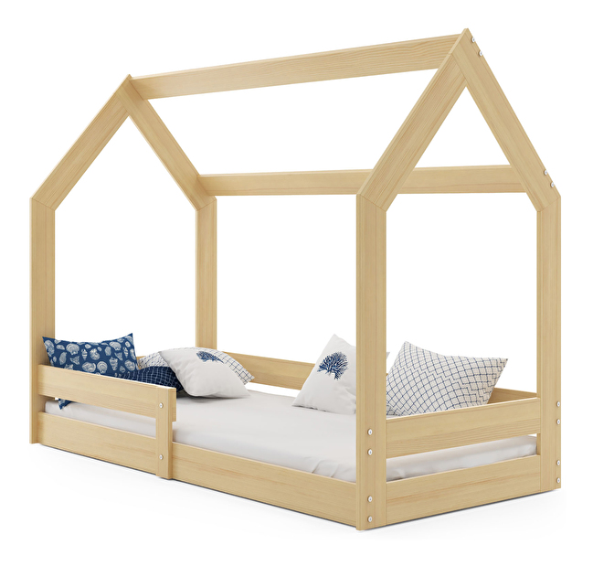 Detská posteľ 80 cm Dormo D (borovica) (s roštom a matracom)