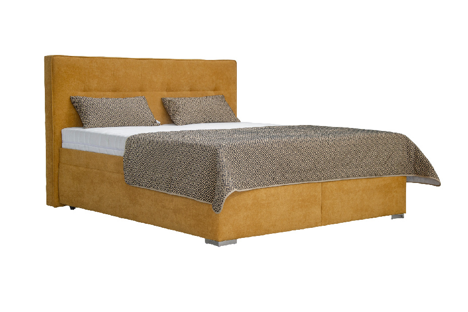 Manželská posteľ 180 cm Blanár Trent (matná béžová) (s roštom a matracom Nelly Plus)