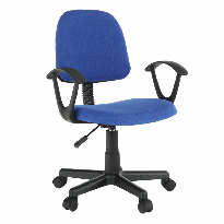 Kancelárska stolička Taos (čierna + modrá)
