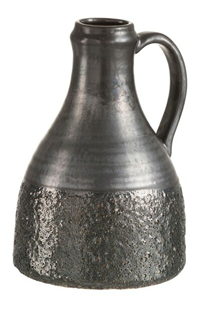 Dekoračná váza Jolipa Monde Sauvage (18x18x26cm) (Čierna)