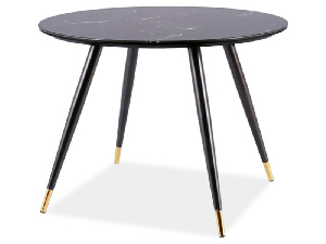 Jedálenský stôl Celestina (čierna + čierna) (pre 4 osoby)