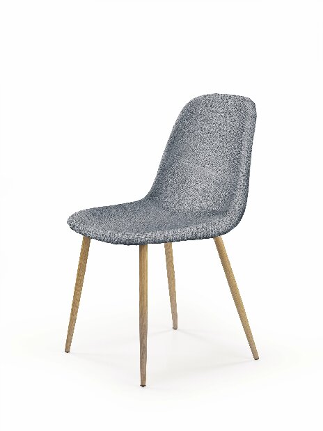 Jedálenská stolička K220 (sivá + dub medový)