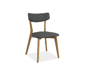 Jedálenská stolička Karol (sivá + dub)