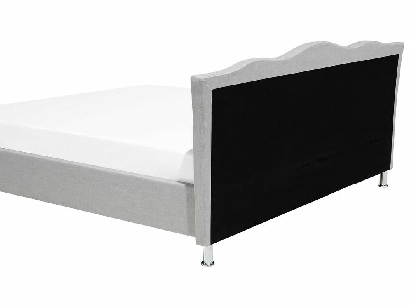 Manželská posteľ 180 cm MATH (s roštom) (sivá)