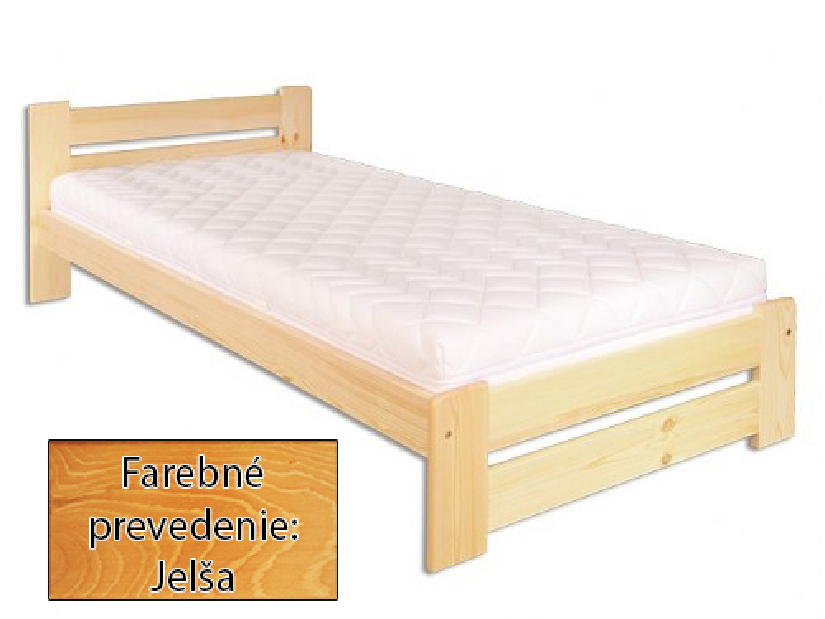 Jednolôžková posteľ 90 cm LK 146 (masív) (jelša) *výpredaj