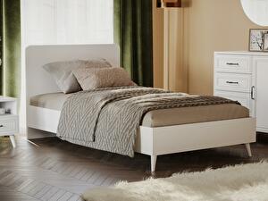 Jednolôžková posteľ 90 cm Larissa 107 (biela)