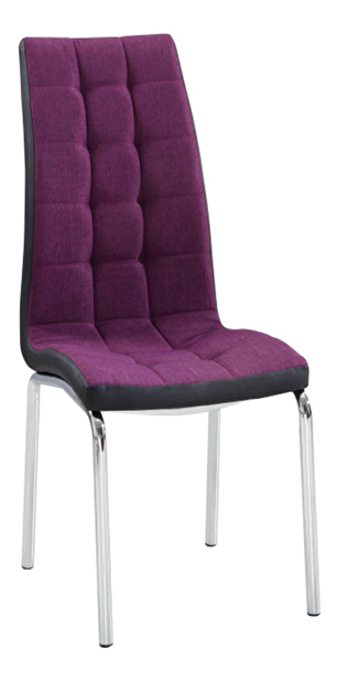 Jedálenská stolička Gernada new (fialová + čierna)