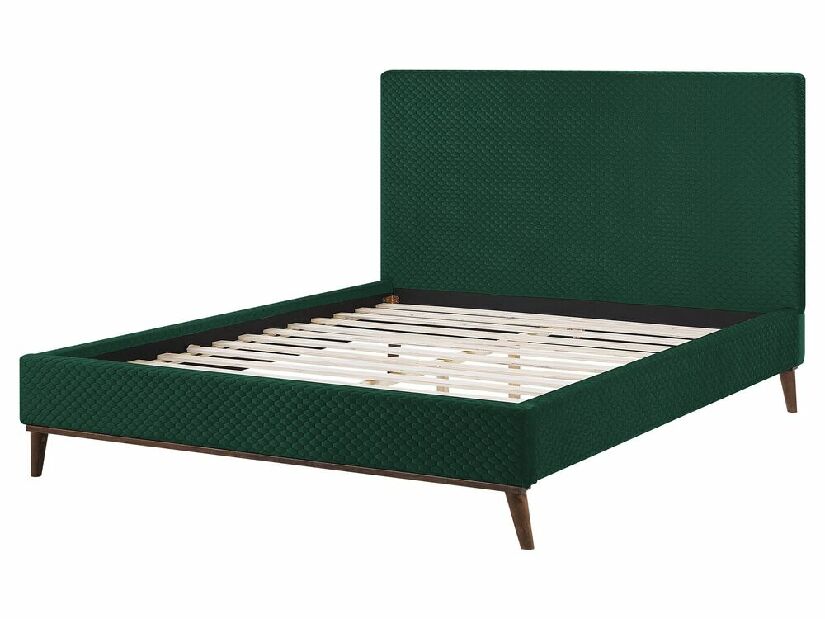 Manželská posteľ 160 cm BARON (s roštom) (zelená)