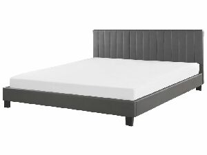 Manželská posteľ 180 cm PARASO (sivá) (s roštom)