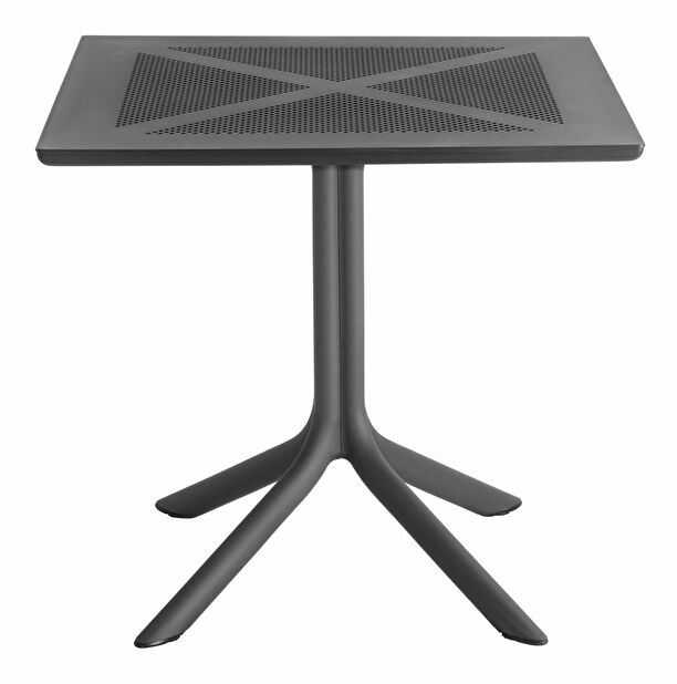 Záhradný stôl DENTON (čierna) (pre 4 osoby)
