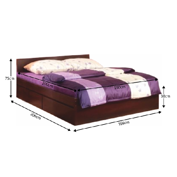 Manželská posteľ 160 cm Percy Typ 92