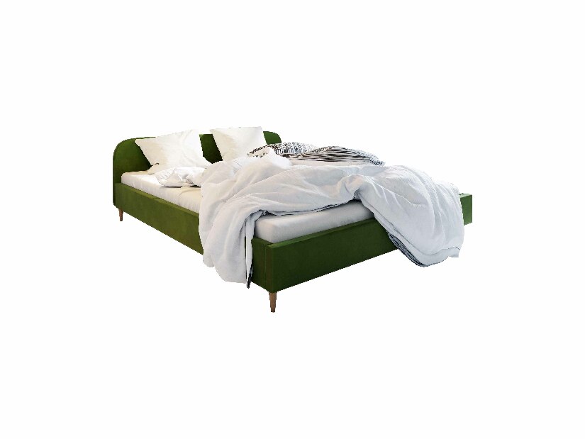Manželská posteľ 120 cm Lon (tmavoolivová) (bez roštu a úložného priestoru)