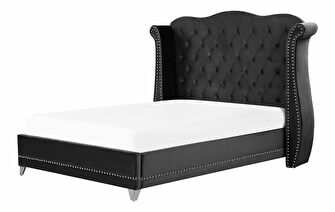 Manželská posteľ 140 cm Aidan (čierna) (s roštom)