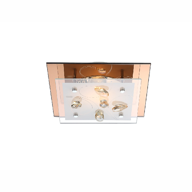 Stropné/nástenné svietidlo LED Ayana 40412 (moderné/dizajnové) (jantár + opál) *výpredaj