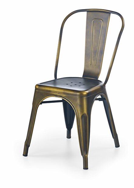 Jedálenská stolička K203 (žltá + kov)