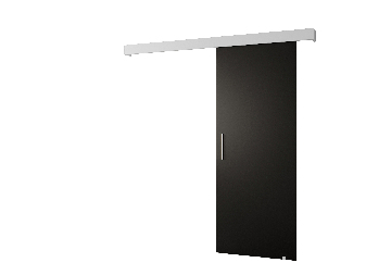 Posuvné dvere 90 cm Sharlene I (čierna matná + biela matná + strieborná)