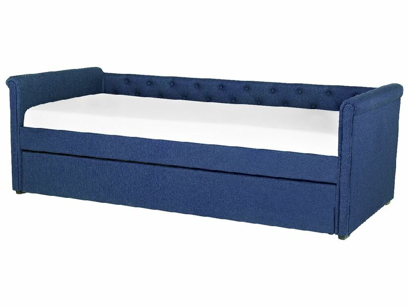 Rozkladacia posteľ 80 cm LISABON (s roštom) (modrá)