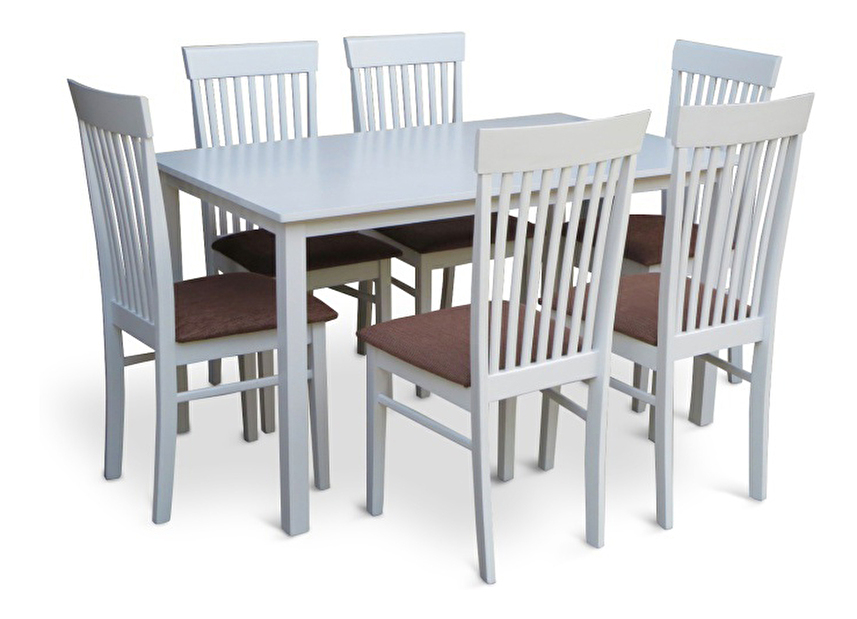 Jedálenský stôl Astro 110 cm biela (pre 4 osoby)
