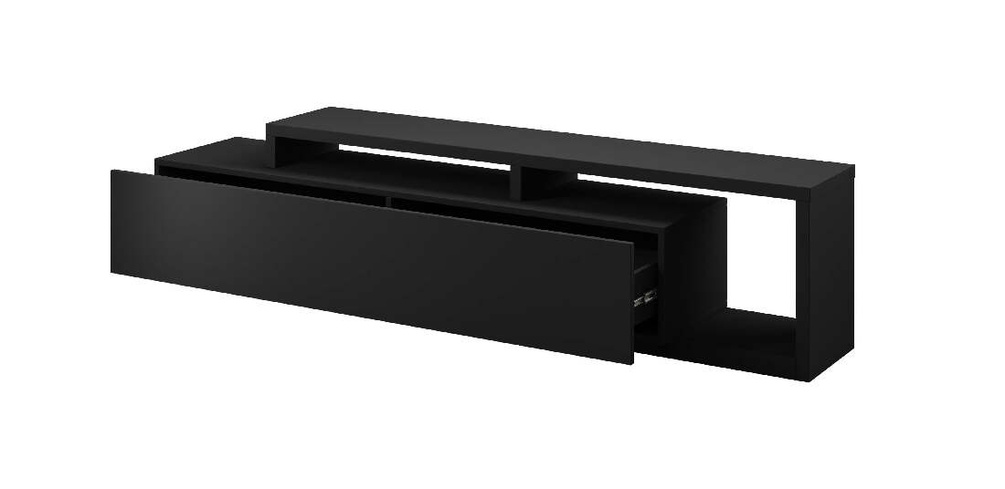 TV stolík Bilsby Typ 09 (čierna + čierna matná)