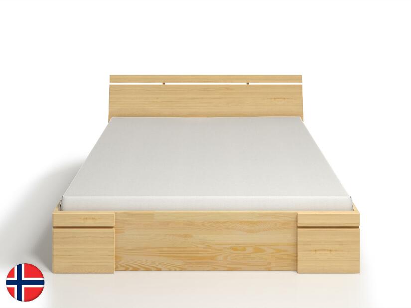 Manželská posteľ 140 cm Naturlig Bavergen Maxi DR (borovica) (s roštom a úl. priestorom)