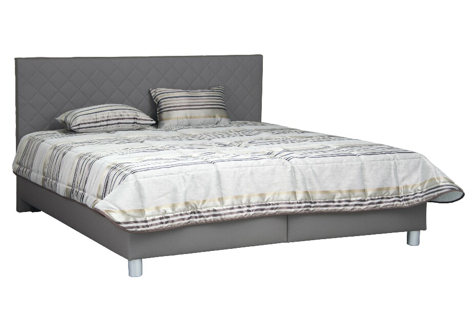 Manželská posteľ 180 cm Blanár Reflex (sivá) (s roštom a matracom IVANA) *výpredaj