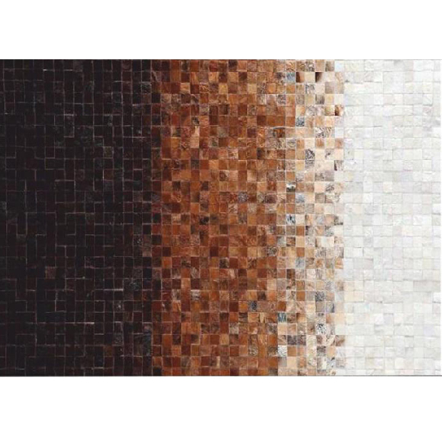 Kožený koberec 200x300 cm Kazuko TYP 07 (hovädzia koža + vzor patchwork)