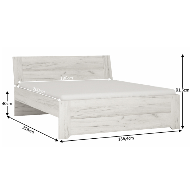Manželská posteľ 180 cm Adamus Typ 93