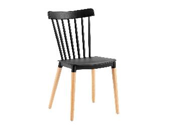 Jedálenská stolička COSIMA (čierna + buk)
